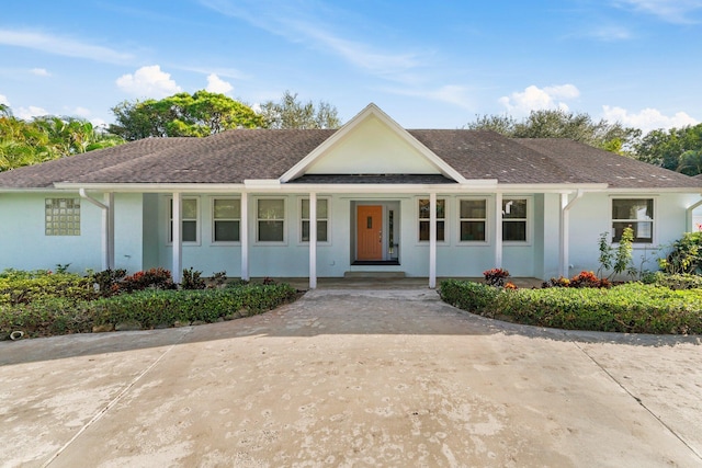 view of ranch-style home