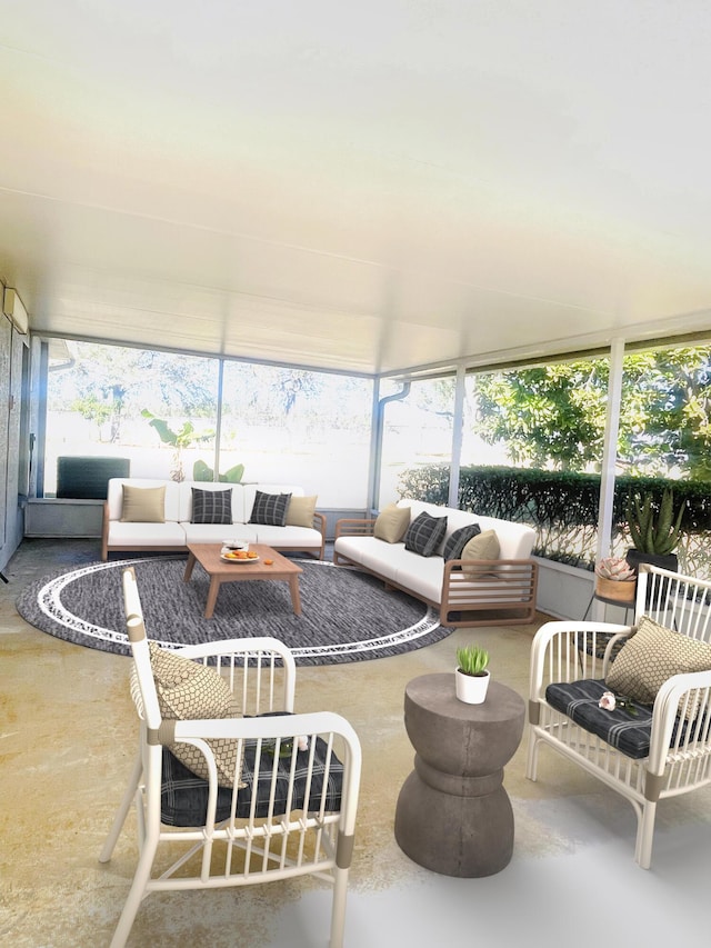 view of sunroom / solarium