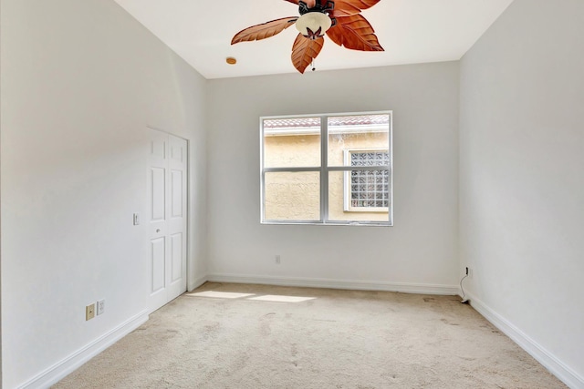 10623 Silverton Ln, Boynton Beach, FL 33437 - empty room with carpet, a ceiling fan, and baseboards