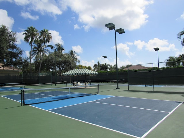 view of tennis court