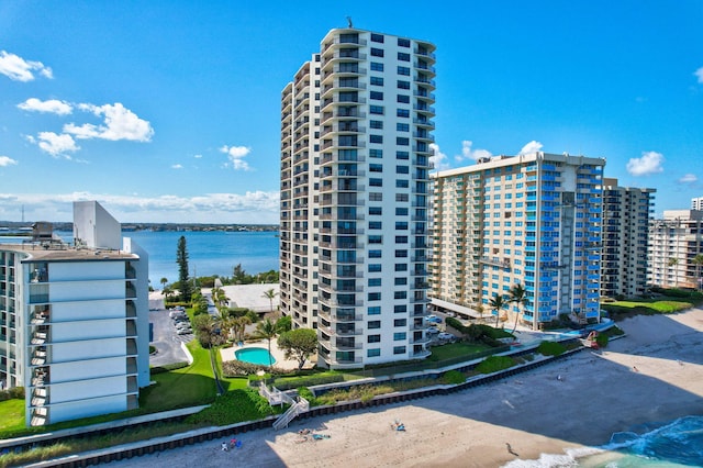 view of property featuring a water view