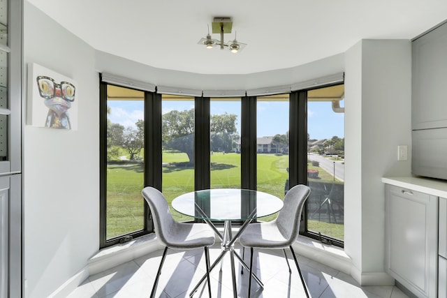 view of sunroom