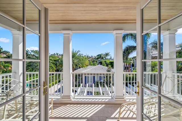 view of balcony