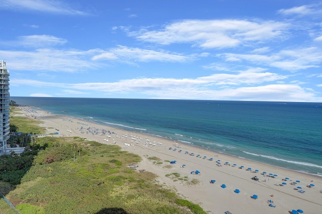 water view featuring a view of the beach