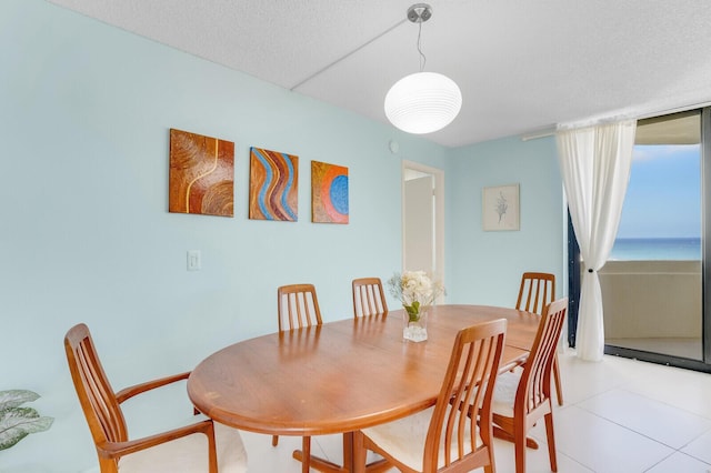 dining room with light tile patterned floors