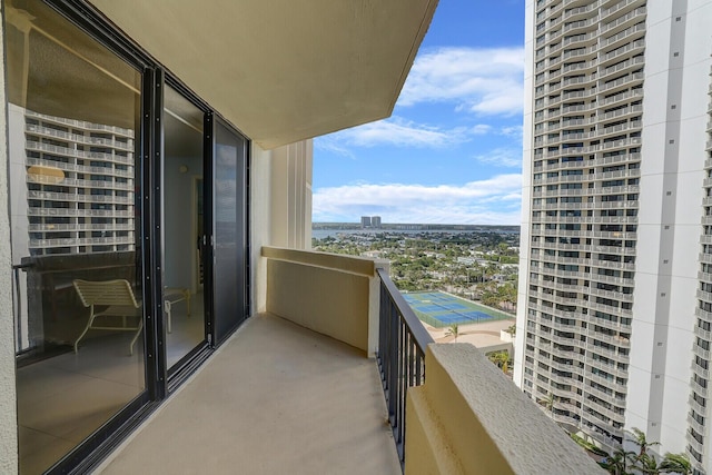 view of balcony