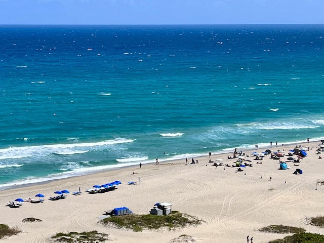 water view with a beach view