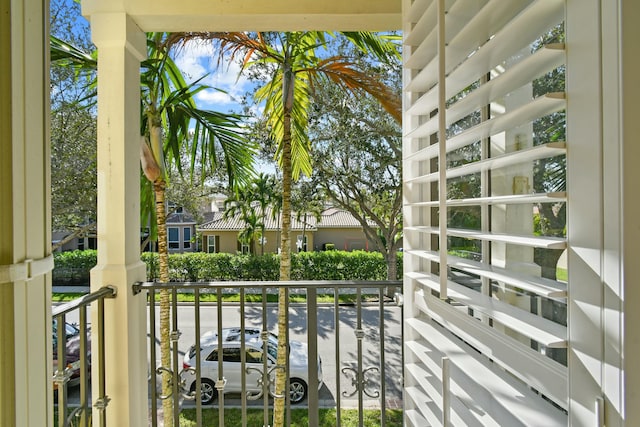 view of balcony