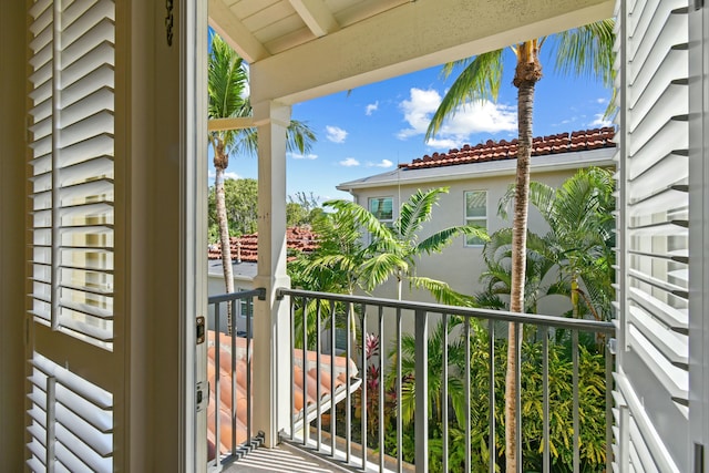 view of balcony