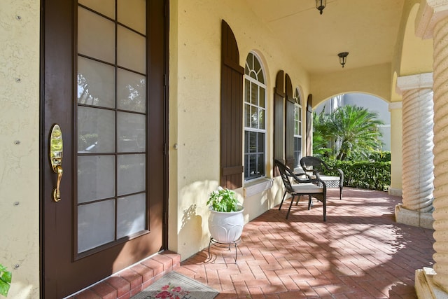 exterior space featuring a porch