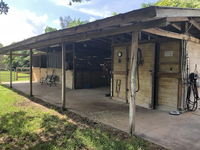 view of stable