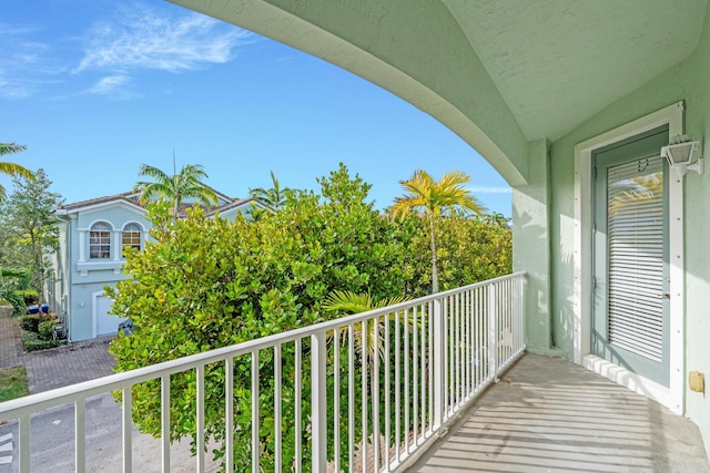 view of balcony