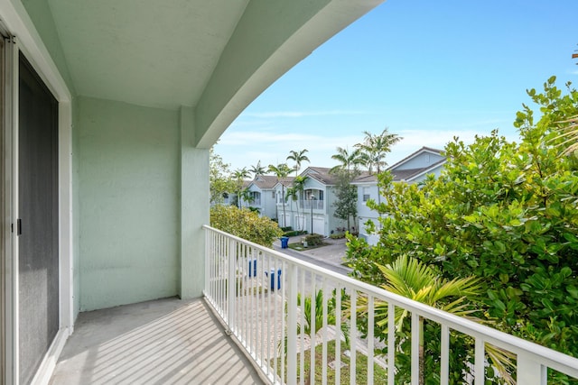 view of balcony