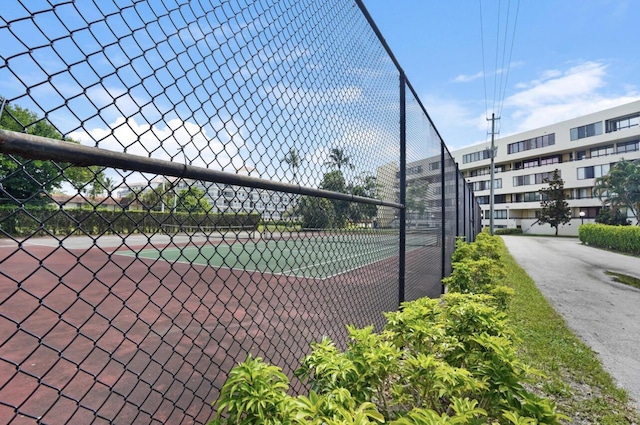 view of tennis court