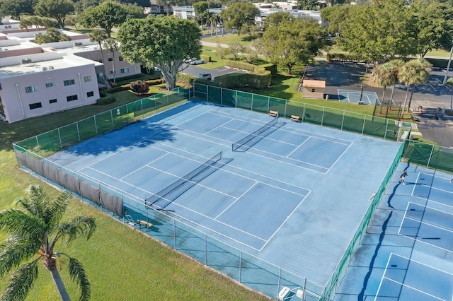 view of tennis court