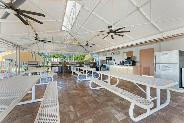 view of patio / terrace featuring a bar