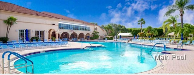 view of pool with a patio