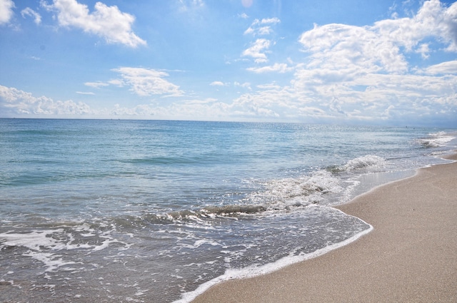 water view featuring a view of the beach