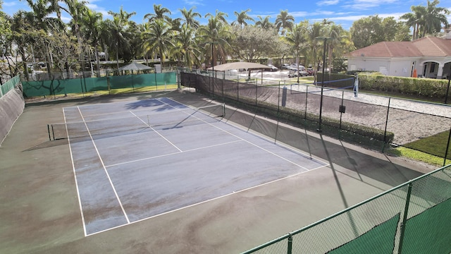 view of sport court