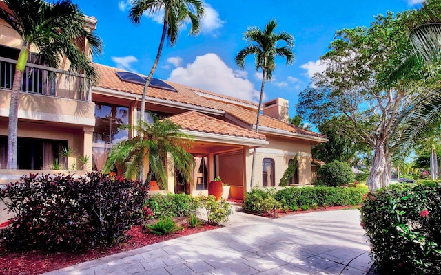 view of front of home