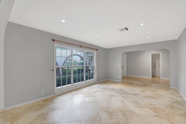 view of tiled empty room