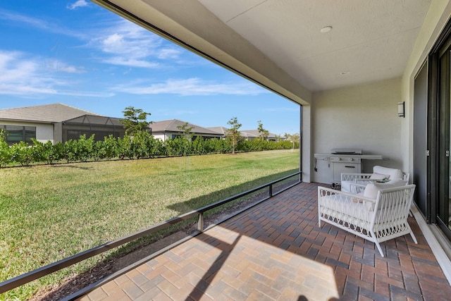 view of patio / terrace featuring area for grilling