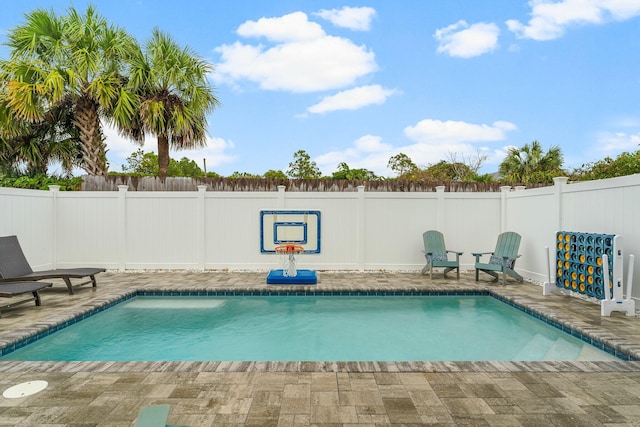 view of pool with a patio area