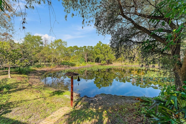 view of water feature