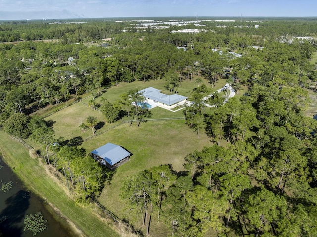 aerial view featuring a rural view