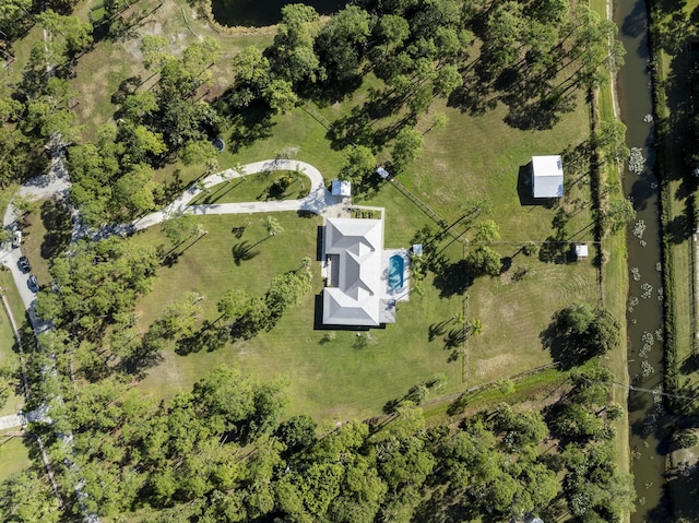 bird's eye view featuring a rural view