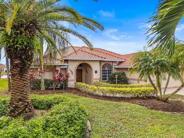 view of mediterranean / spanish house