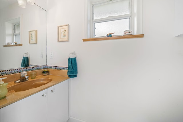 bathroom with vanity