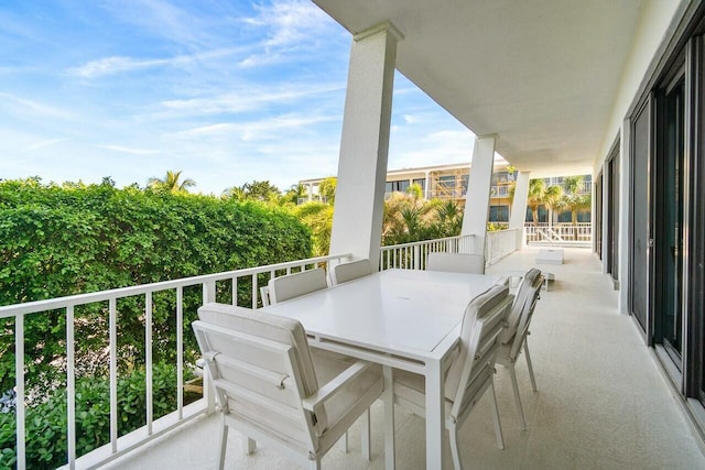 view of balcony