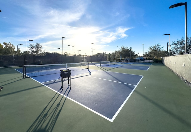 view of sport court featuring basketball court