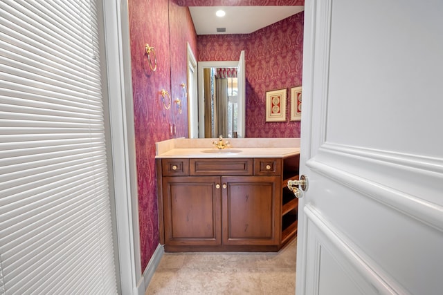 bathroom with vanity