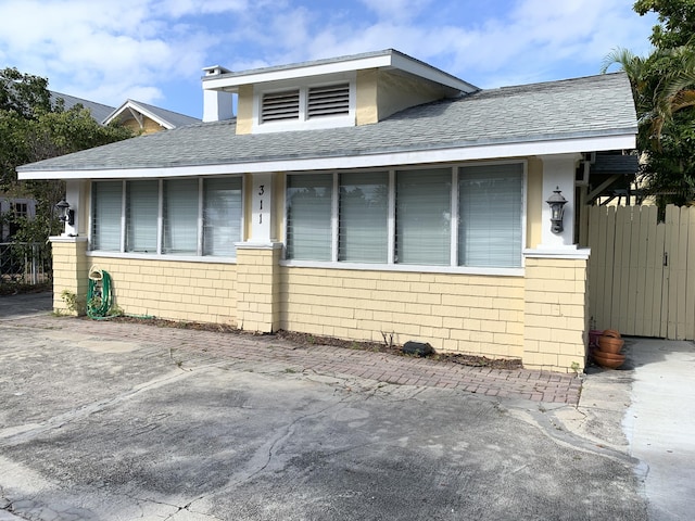 view of front of home