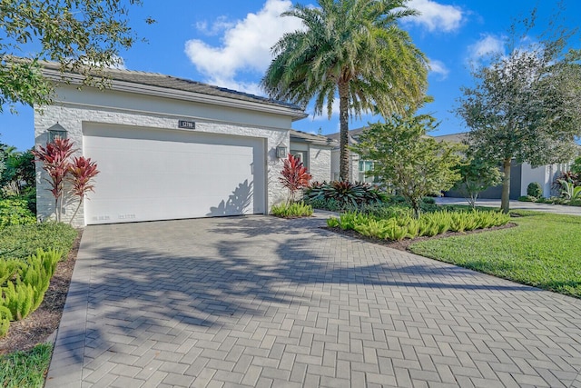 view of front of home featuring a garage