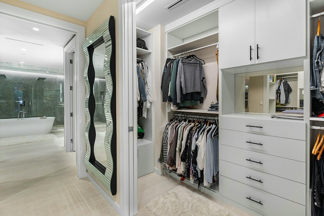 bedroom featuring an inviting chandelier