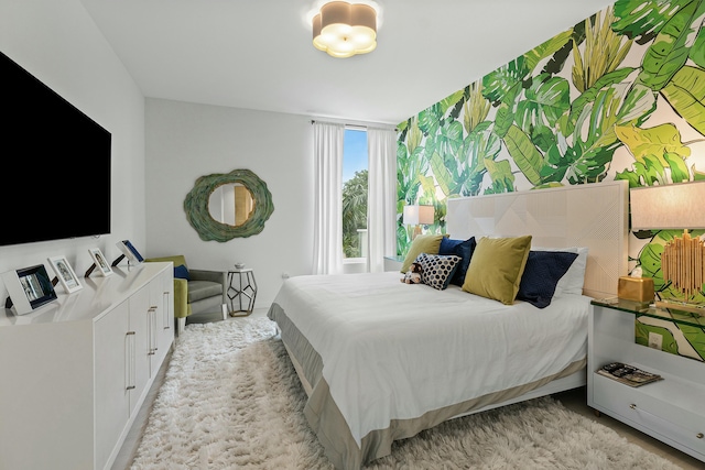 bedroom with baseboards