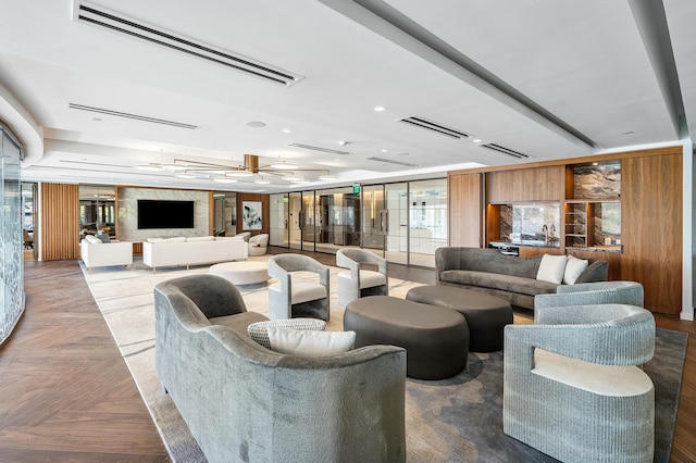 lobby with visible vents