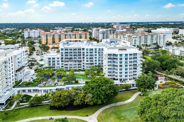 bird's eye view featuring a view of city