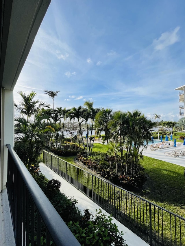 view of balcony