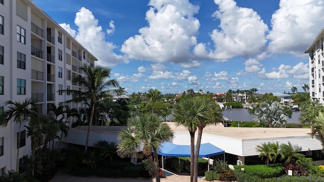 view of water feature