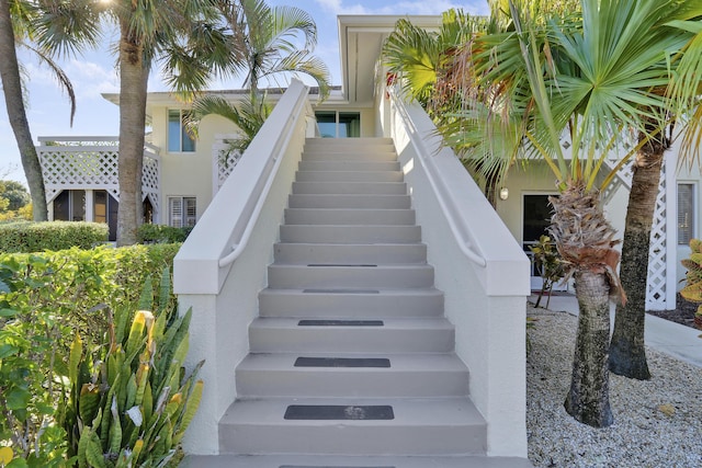 view of stairway