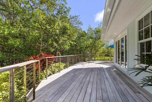 view of wooden terrace