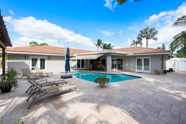 view of pool with a patio area