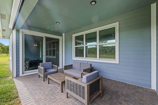 view of patio with outdoor lounge area