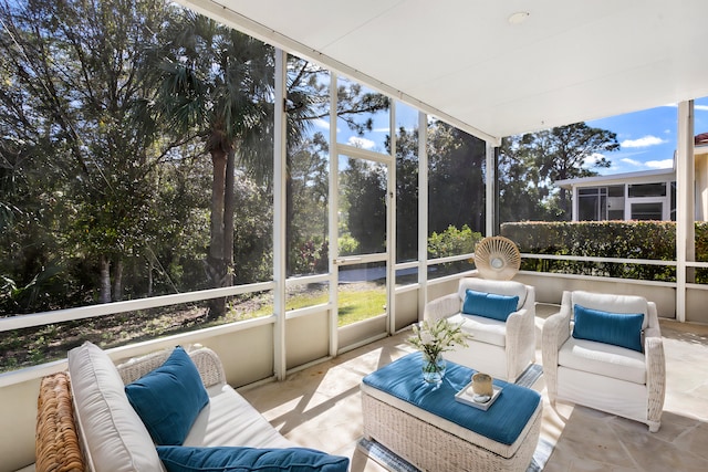 view of sunroom / solarium