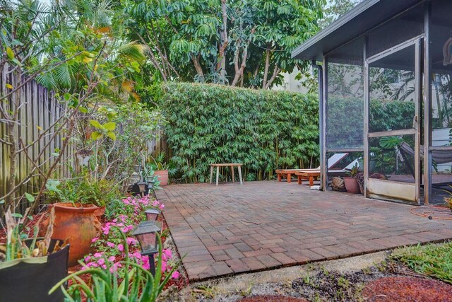 view of sunroom / solarium