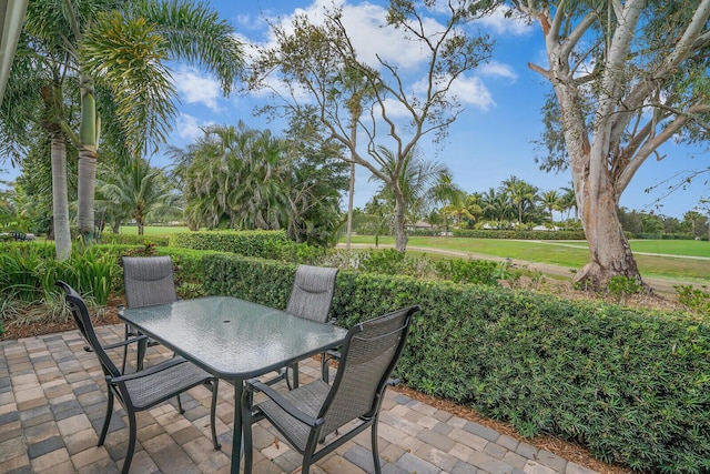 view of patio / terrace with outdoor dining area